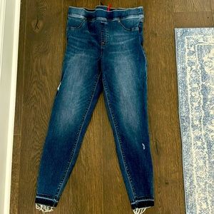 Spanx distressed jeans like new.